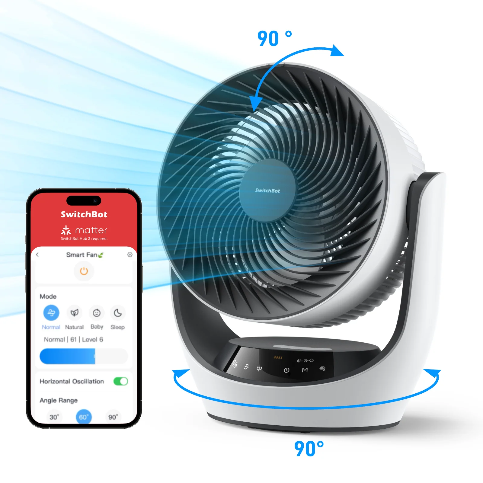 SwitchBot Battery Circulator Fan