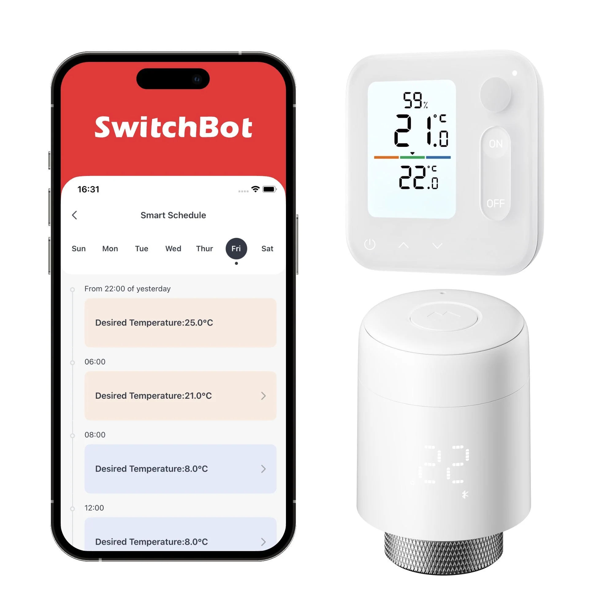 Smart Radiator Thermostat For Column Radiator SwitchBot Smart Radiator Thermostat Panel Combo - SwitchBot